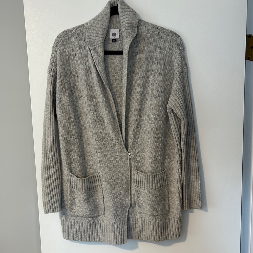 CAbi Gray Cardigan Sweater - Picture 3 of 5